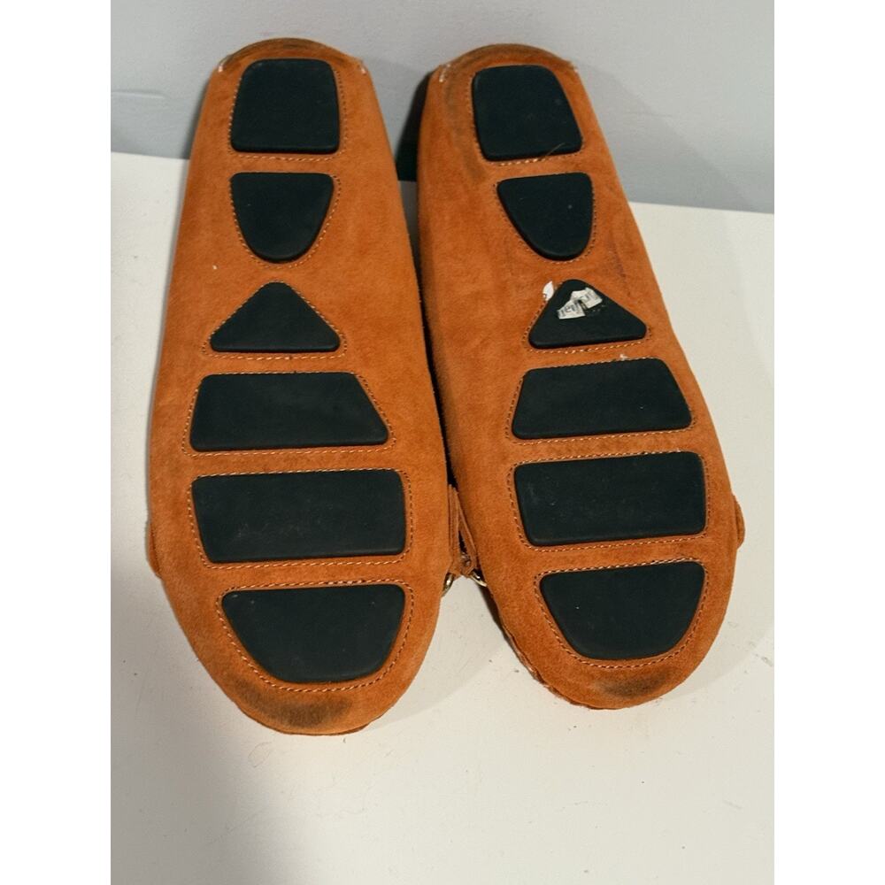 MICHAEL KORS Orange Suede Leather Loafers Moccasins Slip On Shoes Women’s Size 7 - Picture 6 of 6